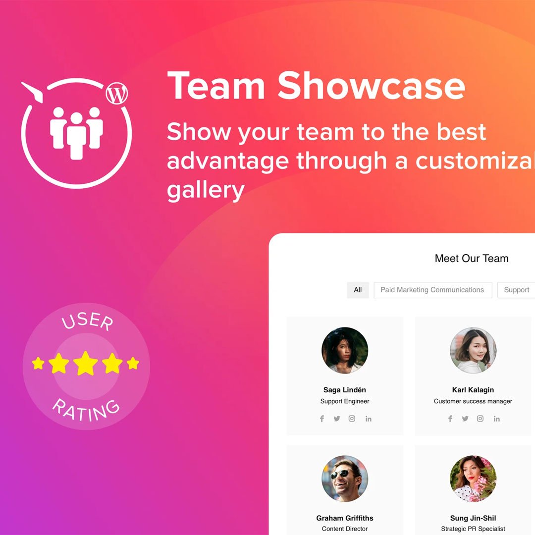 WordPress Team Showcase Plugin